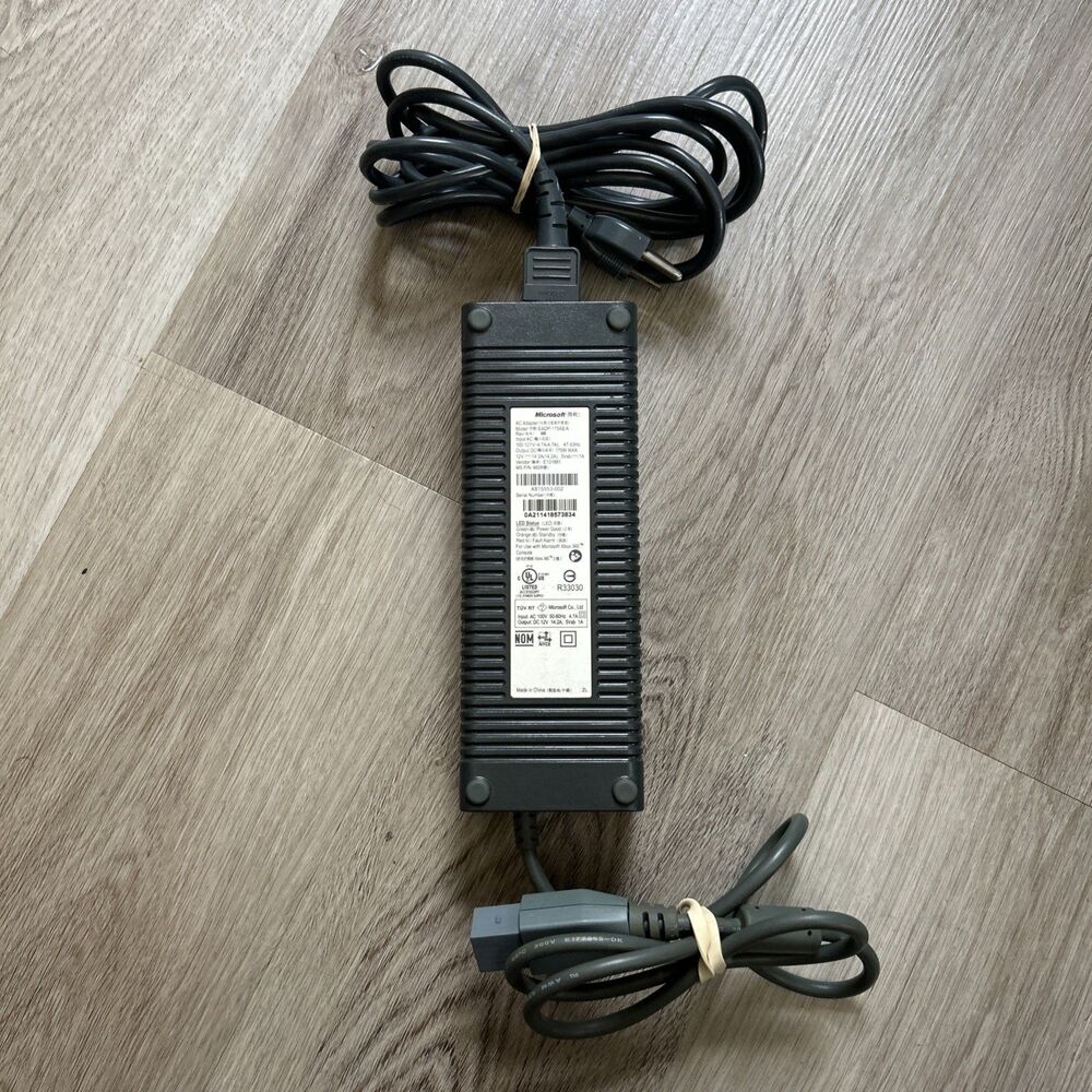 Microsoft Xbox 360 Power Supply EADP-175AB A 175W AC Adapter Genuine OEM Tested